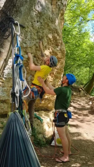 escalade bugey falaise